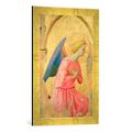 Gerahmtes Bild von Fra Angelico Adoration of an Angel, c.1430-40, Kunstdruck im hochwertigen handgefertigten Bilder-Rahmen, 40x60 cm, Gold raya
