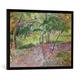 Gerahmtes Bild von Paul Gauguin "Tropical Landscape, Martinique, 1887", Kunstdruck im hochwertigen handgefertigten Bilder-Rahmen, 80x60 cm, Schwarz matt