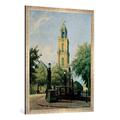 Gerahmtes Bild von Bruno Bielefeld "Blick auf die Garnisonkirche in Potsdam", Kunstdruck im hochwertigen handgefertigten Bilder-Rahmen, 70x100 cm, Silber raya