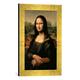 Gerahmtes Bild von Leonardo da Vinci Mona Lisa, c.1503-6, Kunstdruck im hochwertigen handgefertigten Bilder-Rahmen, 30x40 cm, Gold raya