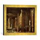 Gerahmtes Bild von Didier Barra Szene aus dem Leben des Hl. Januarius, Kunstdruck im hochwertigen handgefertigten Bilder-Rahmen, 40x30 cm, Gold raya