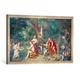 Gerahmtes Bild von Jan Brueghel der Ältere "Diana und ihre Nymphen nach der Jagd", Kunstdruck im hochwertigen handgefertigten Bilder-Rahmen, 100x50 cm, Silber raya