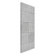 Apalis 108585 Magnettafel Beton Ziegeloptik Grau Memoboard Design Hoch Metall Magnet Pinnwand Motiv Wand Stahl Küche Büro, 78 x 37 cm
