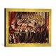 Gerahmtes Bild von Galileo Galilei Galilei vor der Inquisition, Kunstdruck im hochwertigen handgefertigten Bilder-Rahmen, 40x30 cm, Gold raya
