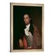 Gerahmtes Bild von Francisco Jose de Goya y LucientesDer Torero Pedro Romero, Kunstdruck im hochwertigen handgefertigten Bilder-Rahmen, 50x70 cm, Silber raya