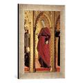 Gerahmtes Bild von Girolamo di Giovanni da Camerino "Die Heilige Apollonia", Kunstdruck im hochwertigen handgefertigten Bilder-Rahmen, 30x40 cm, Silber raya