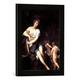 Gerahmtes Bild von Giovan Gioseffo dal Sole Diana, Kunstdruck im hochwertigen handgefertigten Bilder-Rahmen, 30x40 cm, Schwarz matt