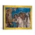 Gerahmtes Bild von 10. Jahrhundert Anbetung der Weisen aus dem Morgenland, Kunstdruck im hochwertigen handgefertigten Bilder-Rahmen, 40x30 cm, Gold raya