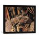 Gerahmtes Bild von Paolo UccelloDie Schlacht von San Romano: Der Gegenangriff des Micheletto da Cotignola, Kunstdruck im hochwertigen handgefertigten Bilder-Rahmen, 60x40 cm, Schwarz matt