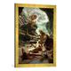 Gerahmtes Bild von Sir Edward John Poynter The Cave of The Storm Nymphs, 1903", Kunstdruck im hochwertigen handgefertigten Bilder-Rahmen, 50x70 cm, Gold Raya