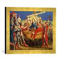 Gerahmtes Bild von Rottweiler MeisterDas Martyrium der Heiligen Ursula, Kunstdruck im hochwertigen handgefertigten Bilder-Rahmen, 40x30 cm, Gold raya