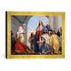 Gerahmtes Bild von Giovanni Domenico TiepoloDas letzte Abendmahl, Kunstdruck im hochwertigen handgefertigten Bilder-Rahmen, 40x30 cm, Gold Raya