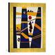 Gerahmtes Bild von Wassily Kandinsky Bindung, Kunstdruck im hochwertigen handgefertigten Bilder-Rahmen, 30x30 cm, Gold Raya
