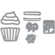 Elizabeth Craft Designs "Cupcakes Sterben, Metall, grau