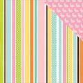 Echo Park Paper Doppelseitig Ostern Karton 12 Zoll x 12-inch-Easter Streifen (25 Stück)