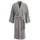 Egeria TAYLOR Unisex Bademantel in Kimonoform für Damen und Herren, Größe S - XL, Farbe Sterling Grey