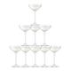 LSA International Mutter of Pearl Tower Champagner-Set, Glas, transparent, 10 Stück