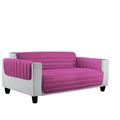 Italian Bed Linen Sofabezug, Überwurf, gesteppt, Mikrofaser, allergieneutral, Doubleface 60 x 95 cm Lilla/Fucsia