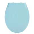 Wenko Premium WC-Sitz Kos Blau mit Absenkautomatik, Thermoplast, 44 x 37.5 x 6 cm