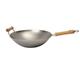 School of Wok "Wok Star Carbon Stahl Wok, Silber, 35,6 cm