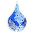 Caithness Glass "Cadenza – Tropfenform Blau Briefbeschwerer, Mehrfarbig