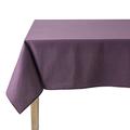 COUCKE Tischdecke Rund Uni Aubergine Baumwolle 235 cm