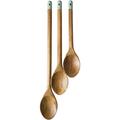 Jamie Oliver JB3410 Akazienholz Löffel-Set 3-teilig, Holz, braun, 46,0 x 5,0 x 4,5 cm, 3 Einheiten, verschiedene Texturen