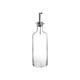 Home Ölflasche mit Verschlusskappe, 470 ml, Glas, Transparent, 7 x 7 x 25 cm