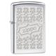 Zippo 60001060 Scroll Feuerzeug Messing High Polish Chrom 3,5 x 1 x 5,5 cm