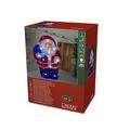 Konstsmide 6149-203 LED Acrylfigur"Weihnachtsmann" / für Außen (IP44) / VDE geprüft/Batteriebetrieben: 3xAAA 1.5V (exkl.) / 24 kalt weiße Dioden/transparentes Kabel