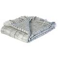 Jute Co. Zanzibar hochwertige Decke Stoff Handarbeit, 100% Acryl, Weiß, Einzelbett, 150 x 125 x 0.5 cm