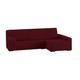 Eysa elastisch Sofa überwurf Chaise Longue rechts, frontalsicht, Polyester-Baumwolle, 08-rot, 43 x 14 x 37 cm, 1 Einheiten