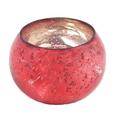 Insideretail 500842-48RED Hochzeit Teelichthalter, Mercury Glas Round votives, Rot, Set von 48, 6 x 5 x 6 cm