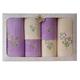 Westward Ho!. Bloom Design Violett/Creme, Handtuch-Set, Set von 6