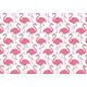 Myspotti 706 Flamingo Pattern Spritzschutz, Aluminium, rosa/weiß, 59.0 x 41.0 x 0.2 cm