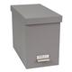 Bigso Box of Sweden 944154144 Aktenschachtel aus Faserplatte grau 35 x 18,5 x 27 cm