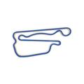 Racetrackart RTA-10003-BL-46 Rennstreckenkontur Adams Motorsports Park Optional Course, Holz, Blau, 45 x 46 x 2,1 cm