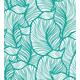 Myspotti LK-XL-1101 Fensterfolie Leaves statisch haftend, Kunststofffolie, türkis/transparent, 90 x 100 x 0,1 cm