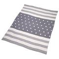 TOM TAILOR T-Grey Stars Plaid, Baumwolle, grau, 180 x 130 x 1 cm