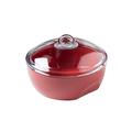 Pyrex 4937509 – Bratentopf rund 24 cm-2,5l 1i05 ziegelrot CV, Rot, 24 x 24 x 4 cm