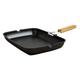 Quid 7679011 Grillpfanne M/PLE 34 x 24 x 4.7 Intense, Schwarz und Rot, 37 x 28 x 5 cm