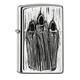 Zippo 207 PL Reapers Benzinfeuerzeug, Messing, Street Chrom, 1 x 3,5 x 5,5 cm