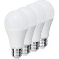 MÜLLER-LICHT 400011 A+, 4er-Set LED Lampe Birnenform ersetzt 75 W, Plastik, 11.0 watts, E27, weiß, 6.0 x 6.0 x 12.0 cm