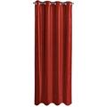 Homemaison hm69552 – 0 Uni Vorhang Blickdicht Polyester 260 x 140 cm, Polyester, Bordeaux, 260x140 cm