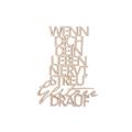 3DTYPO - made by NOGALLERY - Wenn dich dein Leben nervt, streu Glitzer drauf - 3D Schriftzug, hellgrau, 21 x 15,8 cm