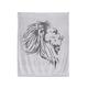 Soleil d'ocre 512383 Plaid extraweich 130x150 cm LION grau und anthrazit