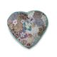 Colorique Bindi gefüllt Herz Kissen Graphic Grau, 30 cm