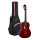 Ortega Guitars rote Konzertgitarre 4/4-Größe - Family Series - inklusive Gigbag - Mahagoni / Fichtendecke (R121WR)