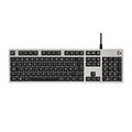 Logitech G413 Mechanische Gaming-Tastatur, Taktile Romer-G Switches, Gebürstetes Aluminiumgehäuse, Programmierbare F-Tasten, USB-Durchschleife, Französisches AZERTY-Layout - Silber/Schwarz