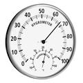 TFA Dostmann 45.2019 Analoges Thermo-Hygrometer, mit Metallring, für ein gesundes Raumklima, (L) 132 x (B) 33 x (H) 132 mm